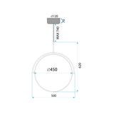 Hängande LED-lampa APP1427-C 50 cm
