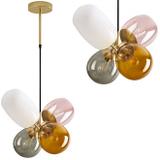 Glaspendellampa för Tak APP436-4C Multicolor