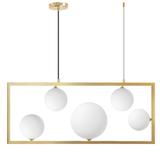 Hänglampa APP1020-5CP Guld