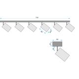 LAMPA SUFITOWA WISZĄCA JNH031-6C BIAŁA