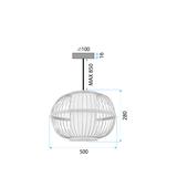 HÄNGANDE TAKLAMPA BOHO APP1632-1CP 50 cm