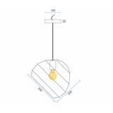 Hängande taklampa Kula APP382-1CP