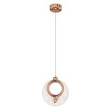HÄNGLANDE KRISTALLAMPA LED LHJ110-1CP LJUS ROSÉGULD