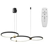 Lampa Ring 3 LED + fjärrkontroll APP752-30-40-50 Svart