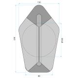 Vägglampa LED G030-W Guld