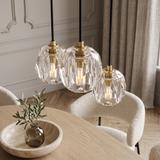 Taklampa Kristall APP588-3CPR Svart