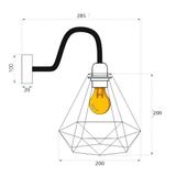 Vägglampa Kinkiet Loft 392230 Krom