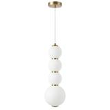 LED taklampa pendel LHJ114-4CP borstat guld