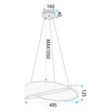 HÄNGANDE TAKLAMPA G136-CP 50 cm Guld