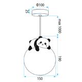 HÄNGANDE TAKLAMPA PANDA G162-1CP