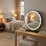 Spegel LED MAKE-UP Svart 50 cm