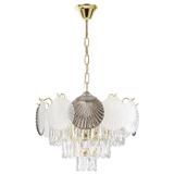 Kristall-pendellampa SWE083-CP 40cm GOLD