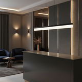 Hängande LED-lampa APP1692-CP 120 cm Svart