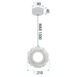 HÄNGANDE LED TAKLAMPA LHJ102-1CP GULD
