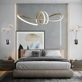 Modern takplampa LED + FJÄRRKONTROLL APP824-CP Guld