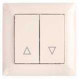 Interrupteur pour Store Vénitien avec Cadre OSTE JNH009-W BEIGE