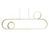 Hängande LED-taklampa APP809-CP Guld + fjärrkontroll