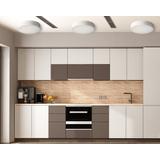 Taklampa Plafond 30cm Rund app640-3c Svart
