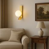 Vägglampa APP1758-1W Guld/Vit