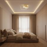 Taklampa APP1713-C LED-plafond GULD + fjärrkontroll