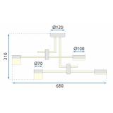 Hänglampa LED APP1001-4C