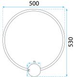 VÄGGLAMPA LED-VÄGGLAMPA APP1390-CW GULD 50 cm