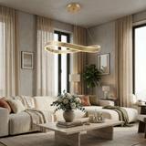 HÄNGANDE TAKLAMPA SWE069-CP 80cm BRUSH GOLD