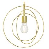Metallisk Ringformad Taklampa APP286-1CP Guld