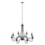 Rustik Takpendel Lampa APP648-8CP Svart