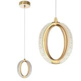 HÄNGLANDE KRISTALLAMPA LED G114-1CP Guld