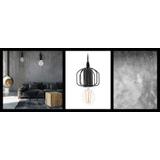Hängande taklampa i loftstil APP595-1CP Svart