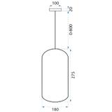 LED taklampa hängande i glas APP444-CP