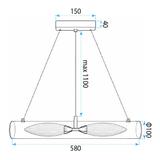 HÄNGANDE TAKLAMPA G152-2CP GOLD