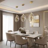 HÄNGANDE LED TAKLAMPA G129-CP GULD