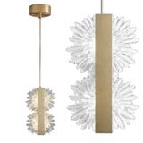 LED-pendellampa G148-2CP Gold Borstad Guld