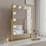 Spegel LED Style L.Gold 30x40