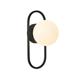 VÄGGLAMPA VÄGGLYKTA APP1755-1W SVART VIT