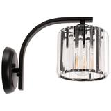 Vägglampa väggarmatur metall kristall APP512-1W Svart