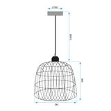HÄNGANDE TAKLAMPA NATURAL BOHO APP1352-1CP 40 cm