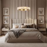 HÄNGENDE LED TAKLAMPA APP1801-CP Borstad Guld
