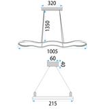 TAKLAMPA HÄNGANDE LED LHJ026-CP SVART