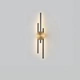 VÄGGLAMPA KINKIET LED APP1437-W SVART/GULD