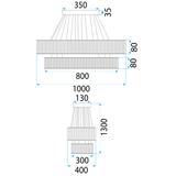 TAKLAMPA HÄNGANDE LED APP1546-CP2 KROM