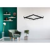 Modern takplafond LED + FJÄRRKONTROLL APP793-CP FLAT Svart