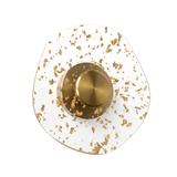 LED-vägglampa T Borstad Guld