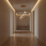 HÄNGANDE LED TAKLAMPA LHJ093-3CP GULD