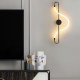 Vägglampa LED-väggspot APP857-W Long Svart