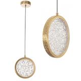 HÄNGLANDE KRISTALLAMPA LED G089-1CP Guld