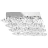 Kronformad LED-kristallplafond MS015-C Krom