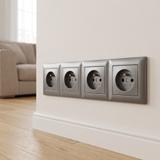 Cadre quadruple pour prises OSTE JNH016-4F Grey